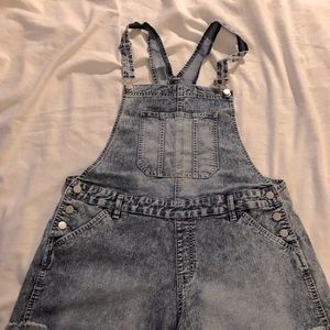 Denim short coveralls